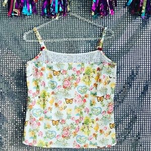 🌹💌 Christian Dior Garden Print Tank 🐥🦋🌸